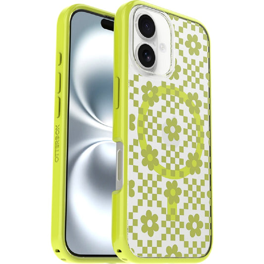 Otterbox React Magsafe Apple iPhone 16 (6.1") Case Daisy Dance (Clear/Yellow) - (77-97131), DROP+ 3X Military Standard, Hard Case, 7 Years
