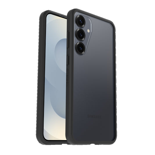 OtterBox React Samsung Galaxy S25 5G (6.2") Case Black Crystal (Clear/Black) - (77-97382),DROP+ Military Standard,Hard Case,Soft Grip,7 Years Warranty