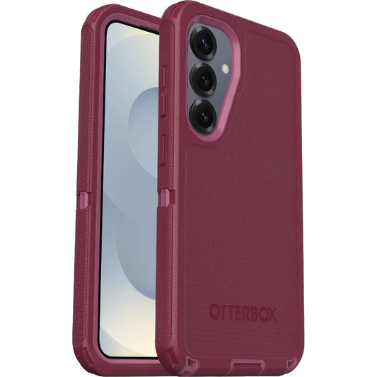 OtterBox Defender Samsung Galaxy S25+ 5G (6.7") Case Foxberry Pink-(77-97616),DROP+ 7X Military Standard,Wireless Charging Compatible,7 Years Warranty