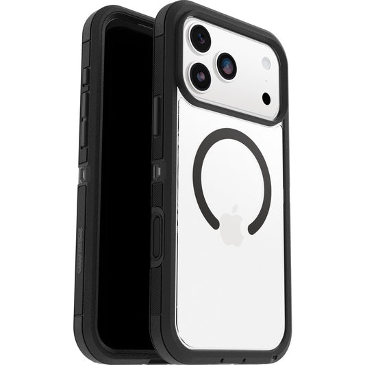 OtterBox Defender XT Pro MagSafe Apple iPhone 17 Pro (6.3") Case Dark Side (Clear/Black) - (77-98516), DROP+ 7X Military Standard, 7 Years Warranty