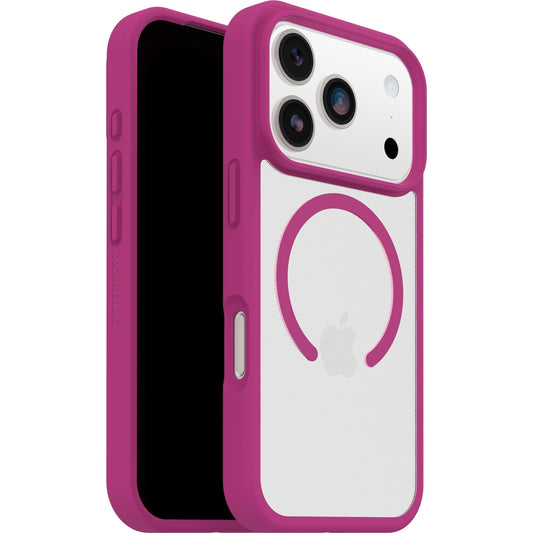 OtterBox React MagSafe Apple iPhone 17 Pro Max (6.9") Case Rose Crystal (Pink/Clear) - (77-98654), DROP+ Military Standard, 7 Years Warranty