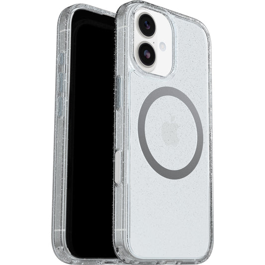 OtterBox Symmetry Clear MagSafe Apple iPhone 17 (6.3") Case Stardust 4.0 (Clear) - (77-98788),DROP+ 3X Military Standard,Raised Edges,7 Years Warranty