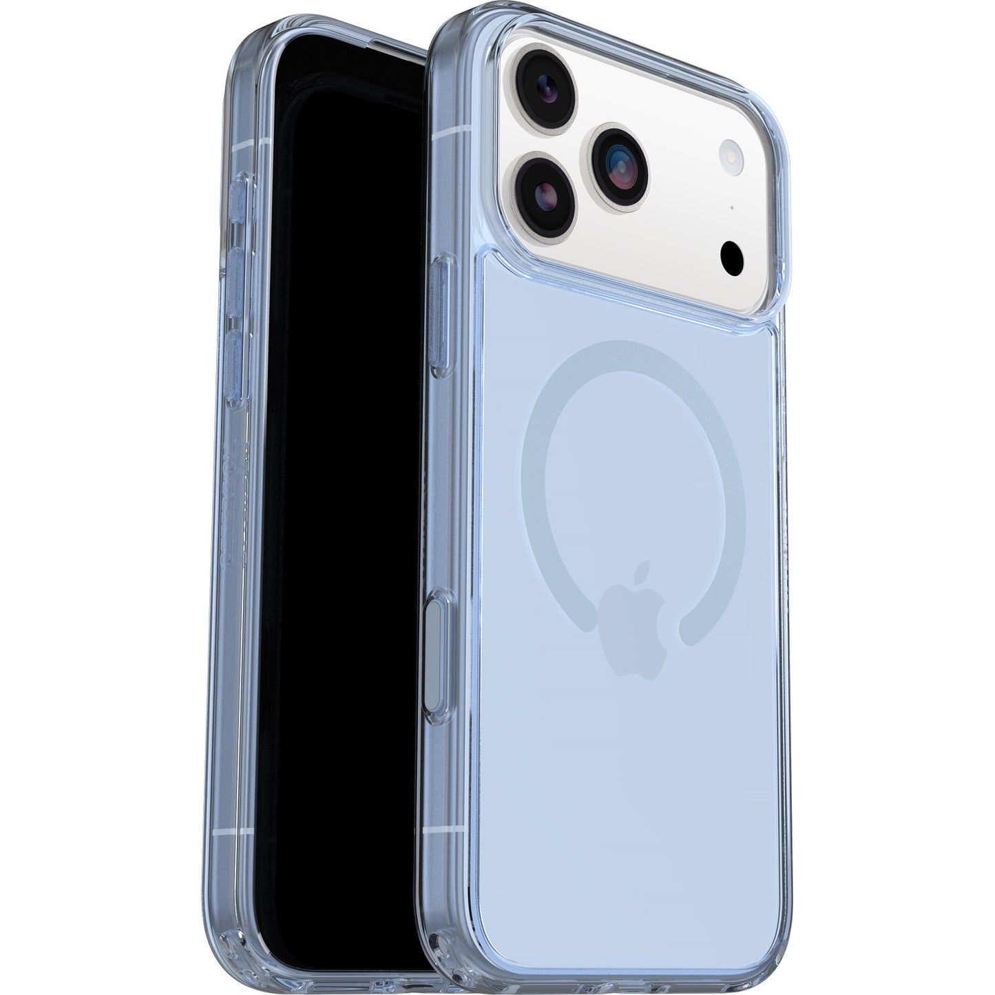 OtterBox Symmetry Clear MagSafe Apple iPhone 17 Pro Max (6.9") Blue Bliss (Clear) (77-98874), DROP+ 3X Military Standard,Raised Edges,7 Years Warranty