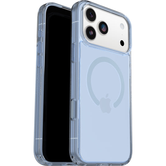 OtterBox Symmetry Clear MagSafe Apple iPhone 17 Pro Max (6.9") Blue Bliss (Clear) (77-98874), DROP+ 3X Military Standard,Raised Edges,7 Years Warranty