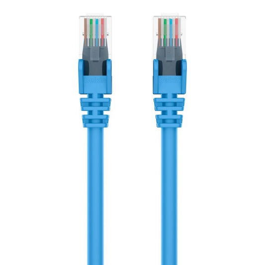 Belkin Cat6 Network Cables (10M) - Blue (A3L980bt10MBLUS), Gold Plated Connector, Snagless Prevents Breaking  Cracking, 2 Years Warranty