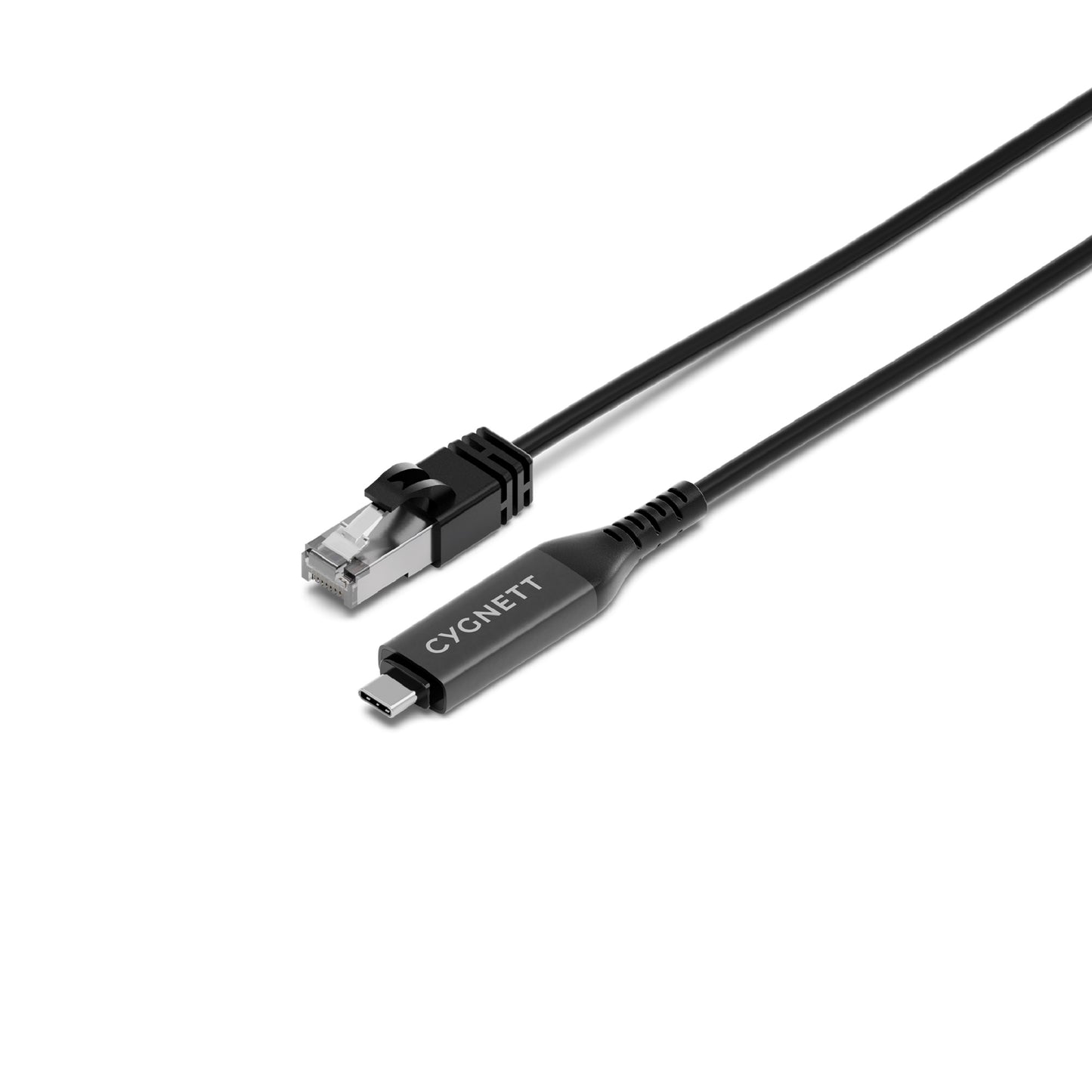 Cygnett Unite USB-C (USB 3.2) To Ethernet Cable Gigabit (CAT 6) ( 5m) - Black(CY5506PCCCE), Works with MacBook/Windows PC/Laptops, 2 Years Warranty