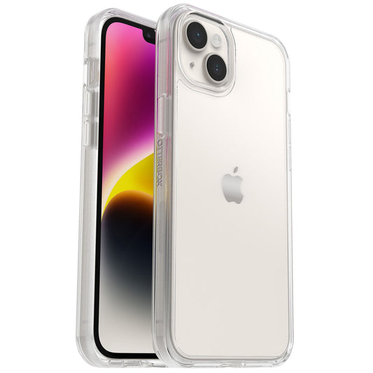 EOL OtterBox Symmetry Clear Apple iPhone 14 Plus Case Clear - (77-88581), DROP+ 3X Military Standard, Raised Edges, Ultra-Sleek, 7 Years Warranty