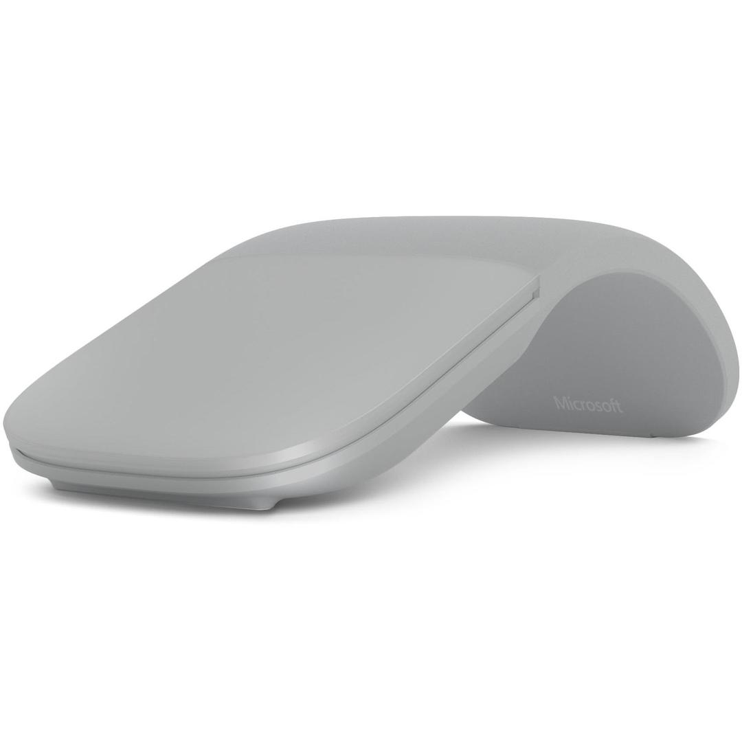 Microsoft Surface Arc Wireless Mouse curved design Surface Pro 11/10/8/9/X Laptop 7/6/5/4- Light Grey