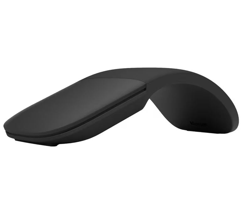 Microsoft Surface Arc Wireless Mouse curved design Surface Pro 11/10/8/9/X Laptop 7/6/5/4- Black