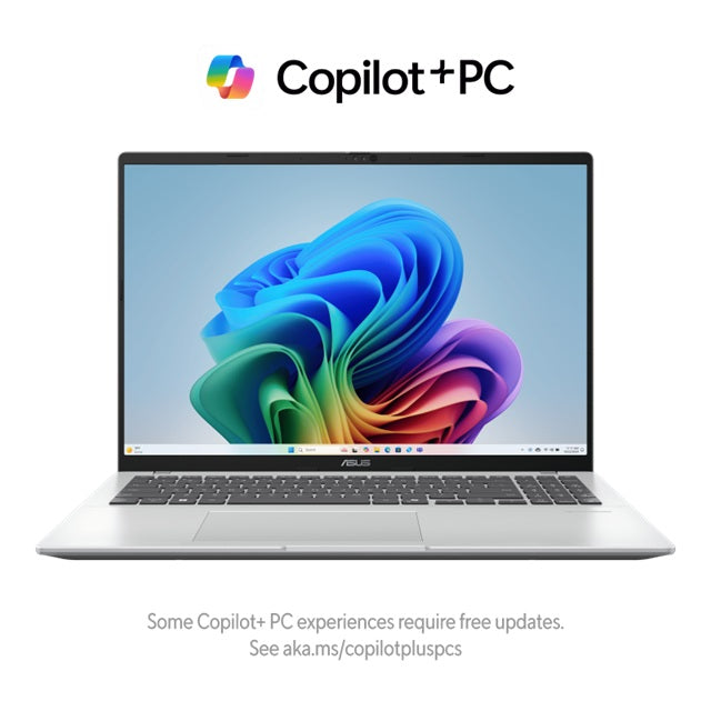 ASUS Vivobook 16 16"AMD RYZEN AI 5 330  WUXGA (1920 x 1200) 16:10 aspect ratio DDR5 16G 512G Cool Silver Win11 Home 1.9kg 1yr wty Notebok~Q3