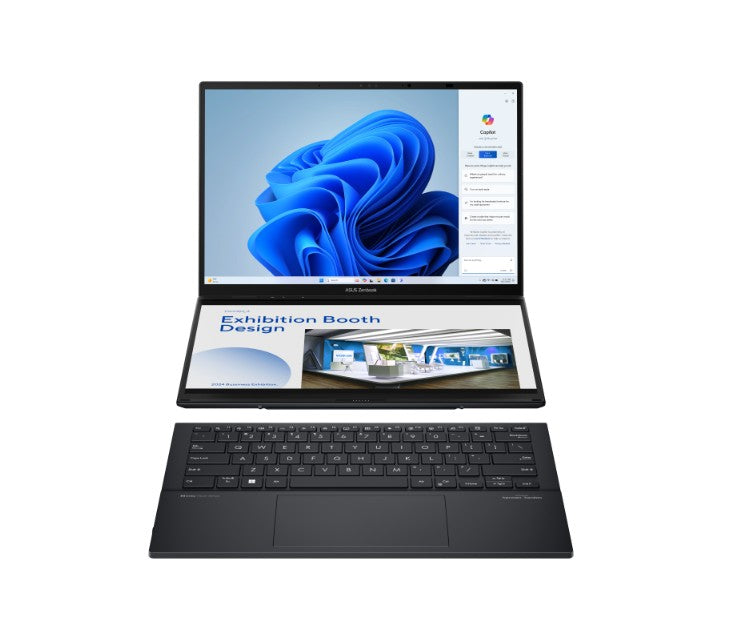 ASUS ZenBook Duo 14" UX84063K (2880 x 1800) OLED Touchscreen Display Intel Core Ultra 9 285H 32GB RAM 1TB SSD Intel Arc Graphics Win11 Home Laptop