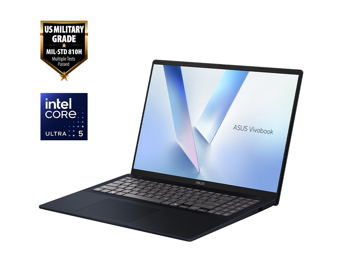 ASUS Vivobook 16" X1605 (1920 x 1200) 16:10 Intel Ultra 5 225H 16GB 512G USB-C Video Win 11 Home Backlit 42w Numpad Blue Lifestyle Notebook 2025