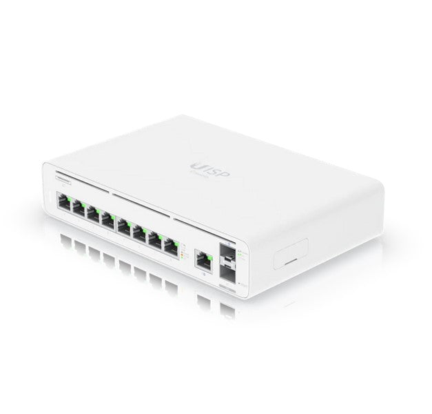 Ubiquiti UISP Host Console,Integrated Switch  Multi-gigabit Ethernet Gateway, (9) GbE RJ45 ports, (2) 10G SFP+ ports, Up 8,500 Mbps,