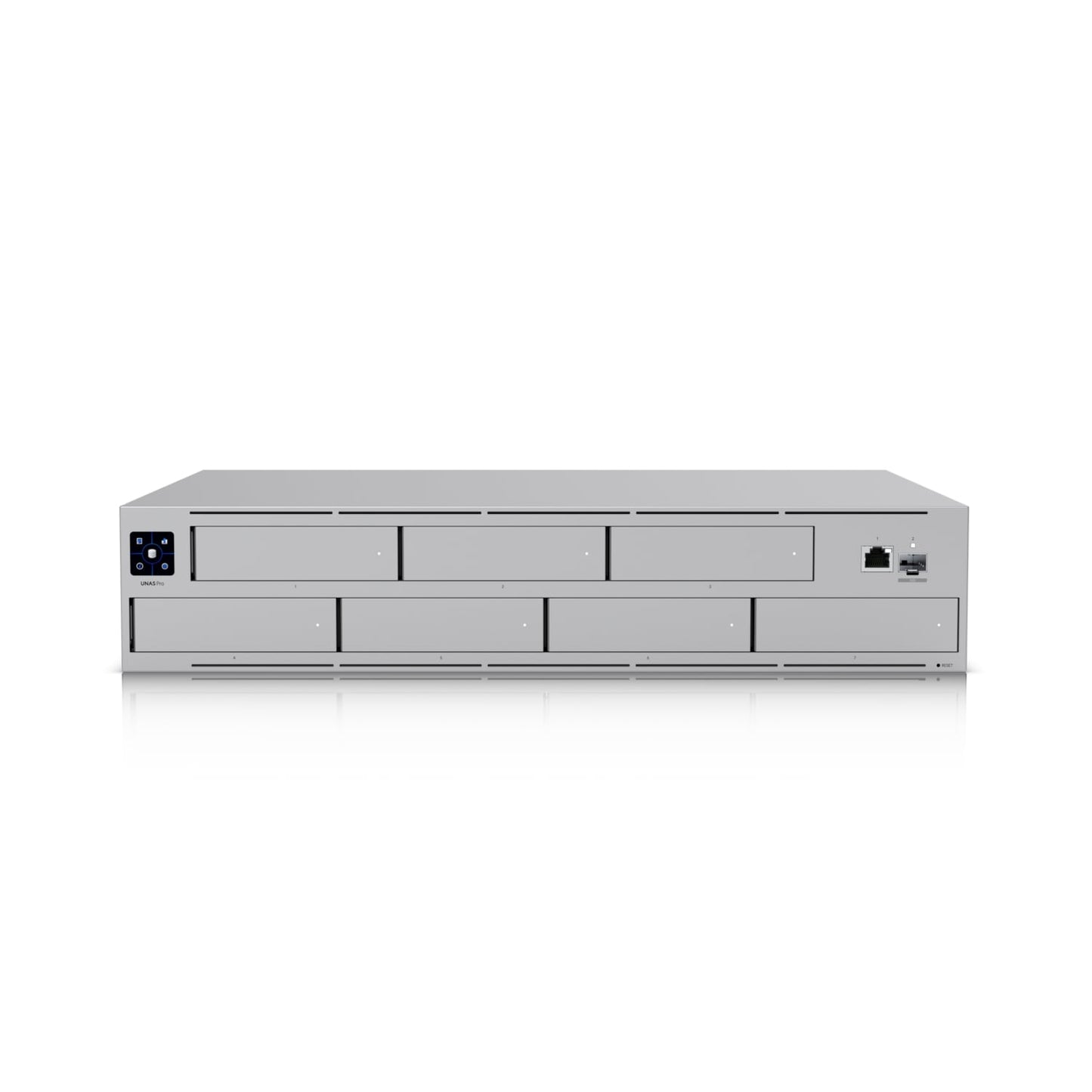 Ubiquiti UNAS Pro 2U Rack-mount NAS, (7) 2.5/3.5" Drive Bays 10 Gbps Performance Designed For Large-scale File Storage Sharing