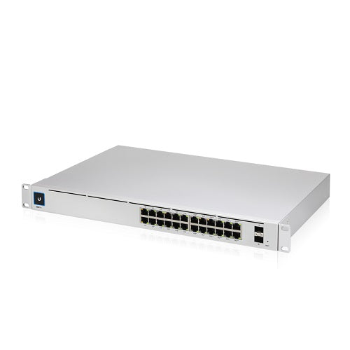 Ubiquiti UniFi 24 port Managed Gigabit Layer2 Layer3 Switch, Auto-sensing 802.3at PoE+ 802.3bt PoE, SFP+, Touch Display - 400W GEN2,
