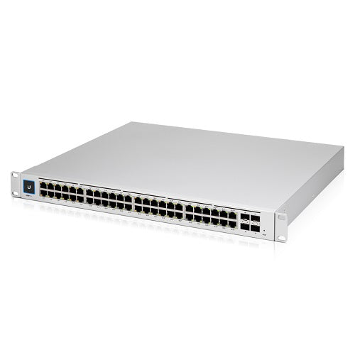 Ubiquiti UniFi 48-port Managed Gigabit Layer2 Layer3 Switch, Auto-sensing 802.3at PoE+ 802.3bt PoE, SFP+, Touch Display, 600W GEN2,