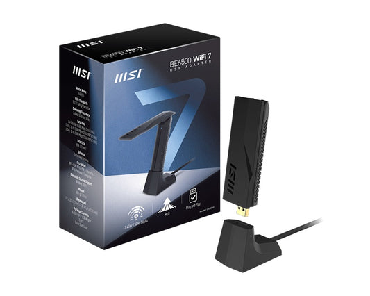 MSI GUBE65  BE6500 WIFI 7 USB ADAPTER