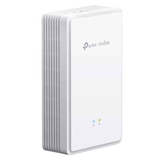 TP-Link EAP615GP-Wall Omada AX1800 Wi-Fi 6 Wall Plate GPON Access Point, 574Mbps at  2.4 GHz + 1201 Mbps at 5 GHz, AC Power, 4×Internal Antennas, MU-M