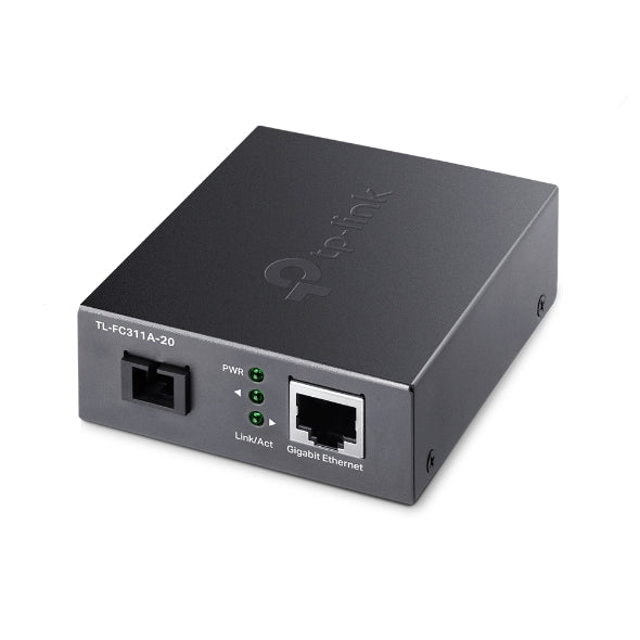 TP-Link TL-FC311A-20 Gigabit WDM Media Converter - IEEE 802.3u 1550nm 20KM 9/125 ?m Single-Mode Fiber (Compatible with TL-FC311B-20)