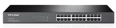 TP-Link TL-SG1024 24-Port Gigabit 19" Rackmountable Unmanaged Switch energy-efficient Supports MAC Plug play 48Gbps Switching Capacity