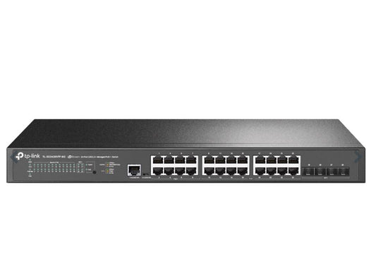 TP-Link SG3428XPP-M2 Omada 24-Port 2.5GBASE-T and 4-Port 10GE SFP+ L2+ Managed Switch with 16-Port PoE+  8-Port PoE++