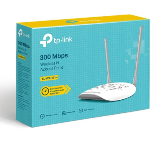 TP-Link TL-WA801N 300Mbps Wireless N Access Point, Multiple Operation Modes, WPA2, Included Passive POE Injector