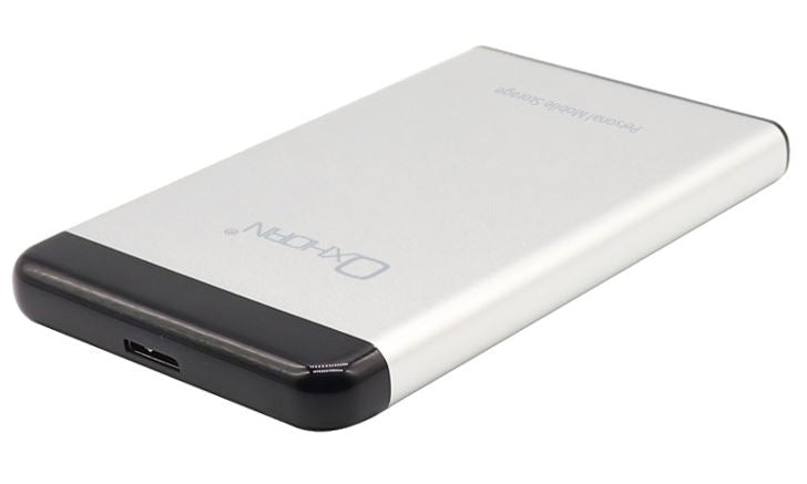 Oxhorn USB 3.0 USAP 2.5? SATA HDD SSD Enclosure Silver USB3.0 Cable (included) 2YR WTY