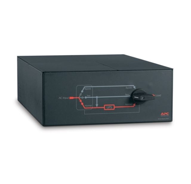 APC Service Bypass Panel, 4U RM, 230V/HW Input, 2x IEC C19 8x IEC C13 Output