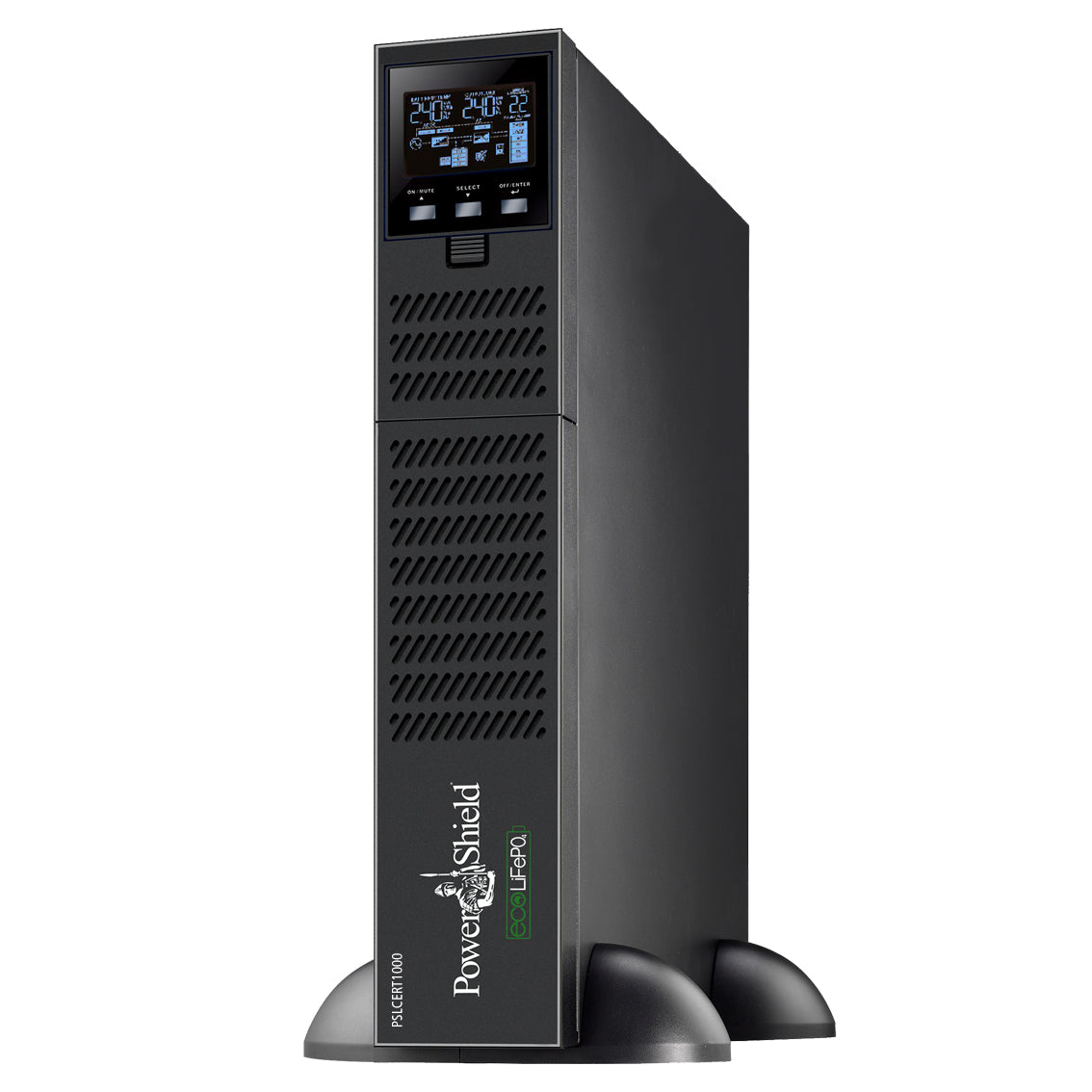 PowerShield LiFePO4 Centurion RT 1000VA/900W - 10Amp, 3 AUS, 5 C13, sockets, hot-swappable batteries, 2-year warranty