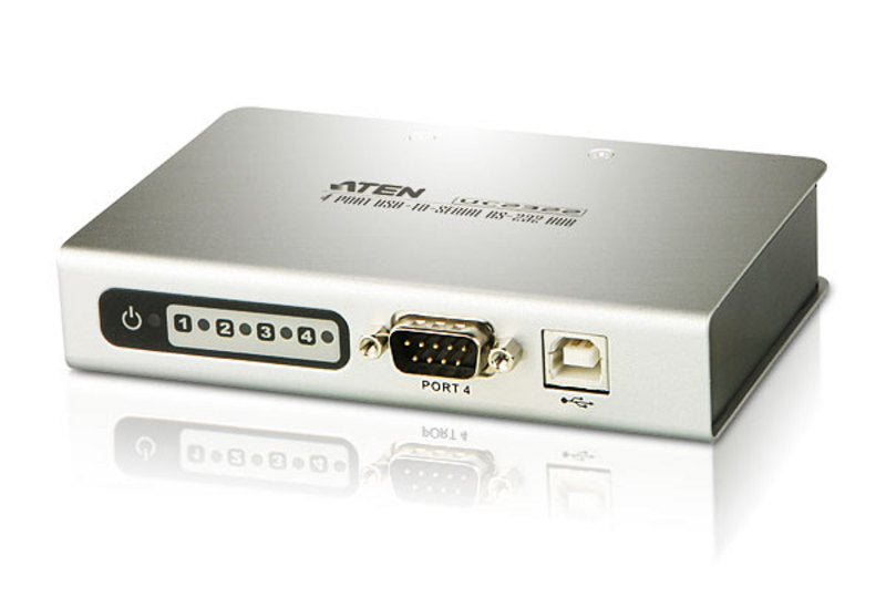 Aten Serial Hub 4 Port USB to RS232 Converter w/ 1.8m cable, Supports Hot-Swapping Plug and Play