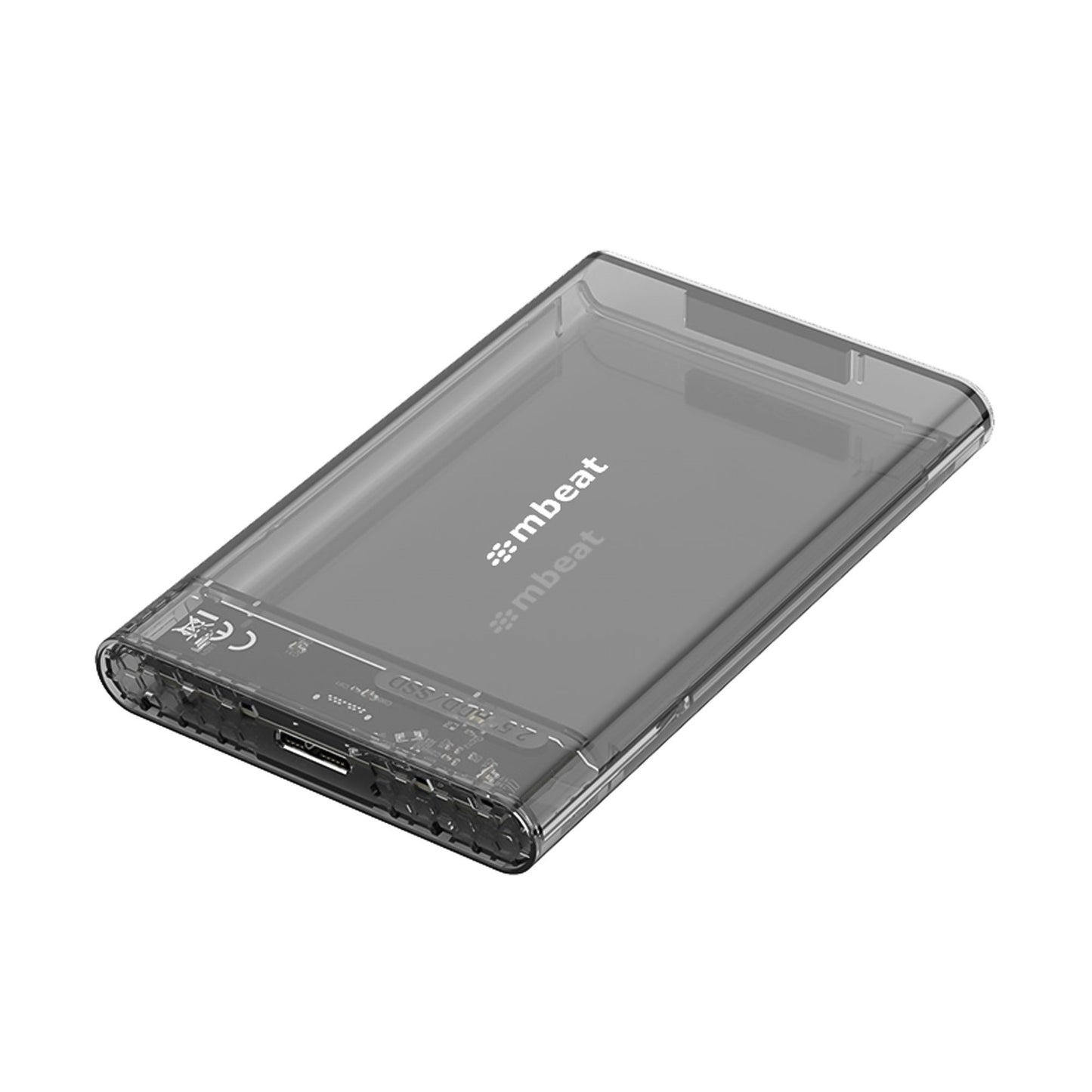 mbeat A1 See-Through Tool Free USB 3.0 2.5" SATA HDD Enclosure - Black USB Port: USB 3.0 Data Speed: Maximum up to 5Gbps Product Weight: 53g