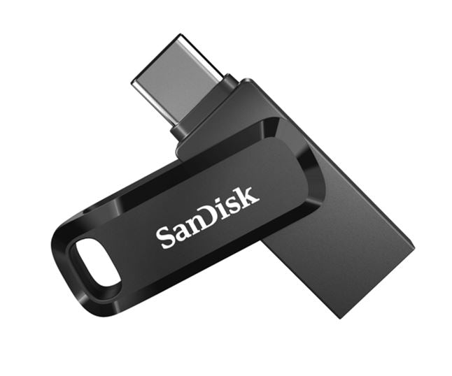 SanDisk 512GB Ultra Dual Drive Go 2-in-1 USB-C USB-A Flash Drive Memory Stick 150MB/s USB3.1 Type-C Swivel for Android Smartphones Tablets Macs PCs