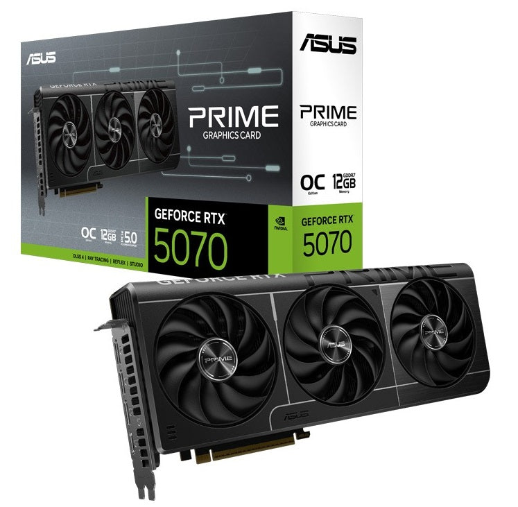 ASUS nVidia GeForce PRIME-RTX5070-O12G RTX5070 12GB GDDR7 OC Edition,