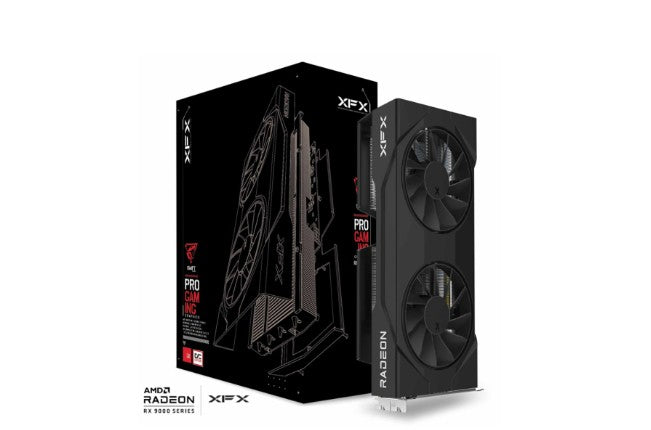 XFX Swift AMD Radeon RX 9060XT OC Gaming Edition with 16GB GDDR6 HDMI 2xDP, AMD RDNA™ 4 (RX-96TSW16BQ)