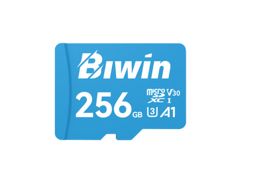 BIWIN MS100 256G  microSD3.0 Read  Write Speed up to 100MB/s  50MB/s  case pack25/100 C10/U3/V30/A1 (64 GB-256 GB)