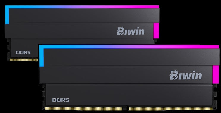 BIWIN DDR5 Memory DW100 RGB 6000mhz 32kits (16GB*2) CL34 Black Black Opal (Gaming) BXL53260DW1-D34DB