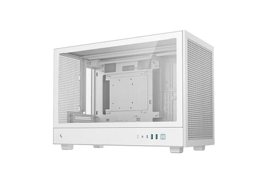 DeepCool CH260 WH M-ATX Case, Extremely Portable Size?Abundant Airflow Ventilation?Mesh and glass panels?Support up to 360mm liquid cooling?Direct ins