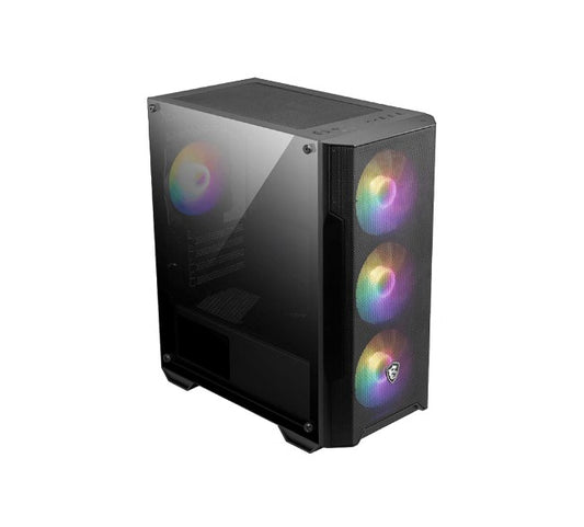 MSI MAG MAG FORGE M100A MATX Case, 1x USB 3.2, 2x USB 2.0, 1x Mic-in / Audio-out, 2x 2.5”, 1x 2.5” / 3.5”, 1x 3.5”  MATX / Micro-ATX / Mini-ITX