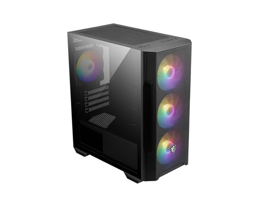 MSI MAG FORGE M100R BLACK, Micro ATX Case, 1x USB 3.2, 2x USB 2.0, 1x Audio, 1x Mic, 4x PCI-E, 2x 2.5", 2x 3.5", Micro ATX / Mini ITX