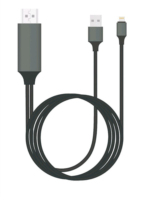 8Ware HDMI to Lightning 2m Cable for iPhone  iPad Plug  Play lightning device to HD TV or Monitor Retail Packaging
