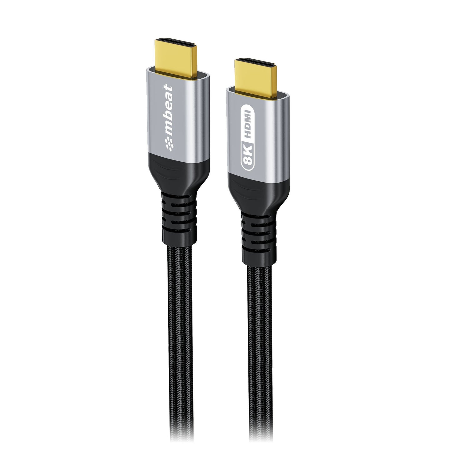 mbeat Tough Link 1.5m Certified 8K HDMI Cable - Space Grey  HDMI 2.1 (male) to HDMI 2.1 (male) 50cm × 2.02cm × 1.13cm