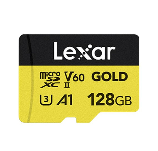 Lexar  GOLD micro SDXC UHS-II Card 128G up to 280MB/s read, up to 100MB/s write FULL-HD  4K Video, up to 280MB/s read, up to 100MB/s write