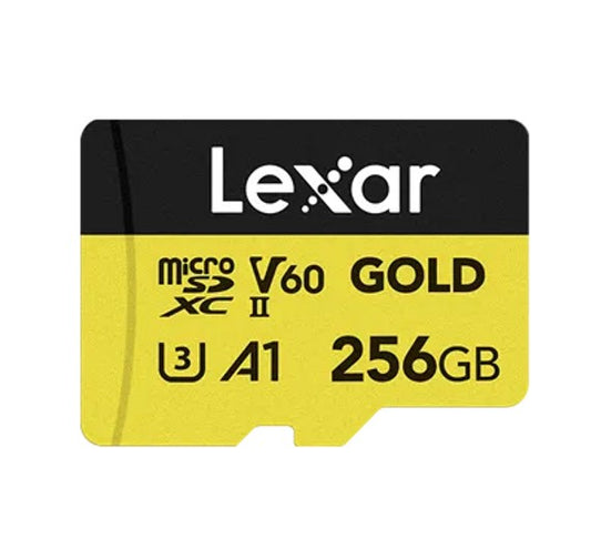 Lexar  FMLSD-GOLD-256GB up to 280MB/s read, up to 180MB/s write 10, A1, V60, FULL-HD  4K Video