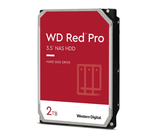 Western Digital WD Red Pro 2TB 3.5" NAS HDD SATA3 7200RPM 64MB Cache 24x7 300TBW ~24-bays NASware 3.0 CMR Tech 5yrs wty (LS)