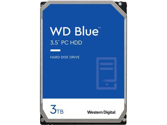 Western Digital WD Blue WD30EZAX  3TB 3.5-inch PC HDD, SATA 6 Gb/s, ITR 180 MB/s, 5400RPM, 256MB Cache, CMR Tech, 3.5-inchFORM FACTOR, 2yrs Wty (LS)