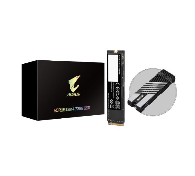 Gigabyte AORUS Gen4 7300 SSD M2 1TB PCI-Express 4.0 x4, NVMe 1.4, Sequential Read ~7300 MB/s, Sequential Write ~6000 MB/s
