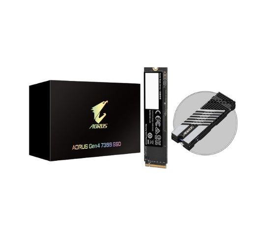Gigabyte AORUS Gen4 7300 SSD M2 1TB PCI-Express 4.0 x4, NVMe 1.4, Sequential Read ~7300 MB/s, Sequential Write ~6000 MB/s