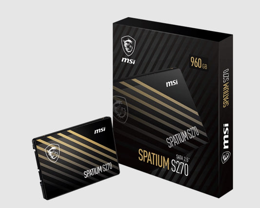 MSI SPATIUM S270 SATA 2.5" 480GB,  PHISON S11, 3D NAND, SATA III 6Gbps, Sequential Read up to 500MB/s, Sequential Write up to 450MB/s, 250 TBW, 5Y WTY