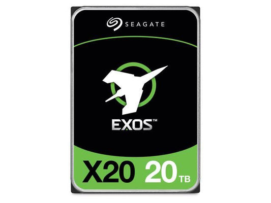 Seagate Exos X20 ENTERPRISE 512E/4KN INTERNAL 3.5" SATA DRIVE, 20TB, 6GB/S, 7200RPM, 5YR WTY