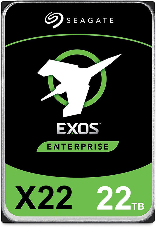 Seagate Exos X22 512E/4KN INTERNAL 3.5" SATA DRIVE, 22TB, 6GB/S, 7200RPM, 5YR WTY